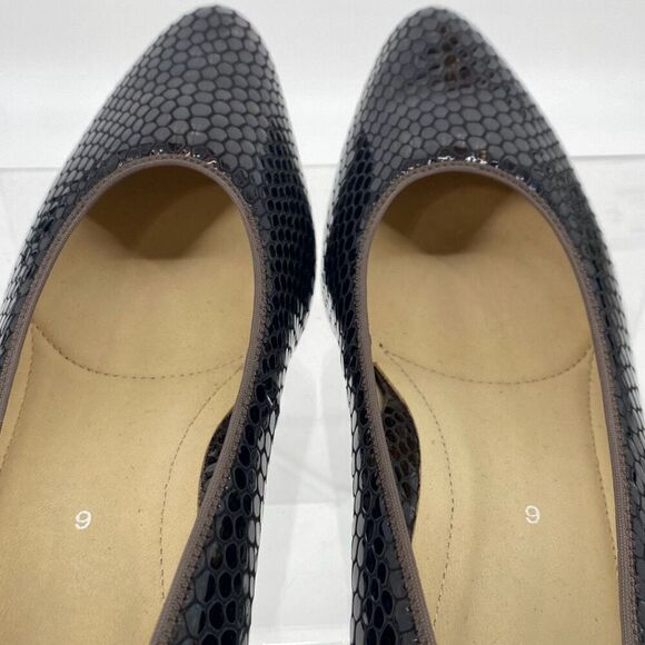 Ara Ladies Slip-On  Crocodile Low Heel Comfort Pump Brown New US Size‎ 8.5 - Picture 6 of 14